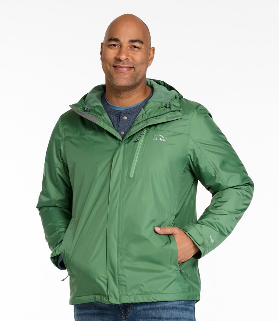 Men's Trail Model Rain Jacket, Fleece-Lined - L.L.Bean Classic