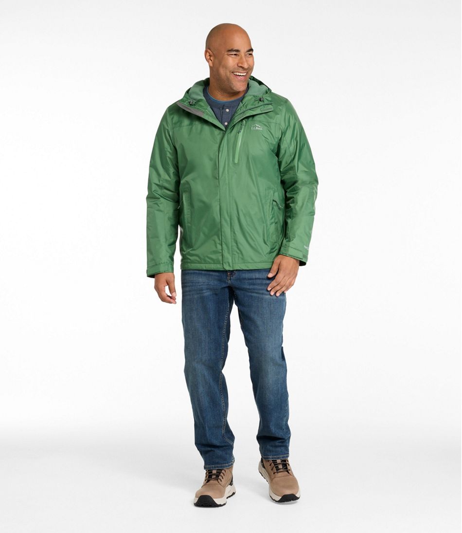 Men's Trail Model Rain Jacket, Fleece-Lined - L.L.Bean Classic