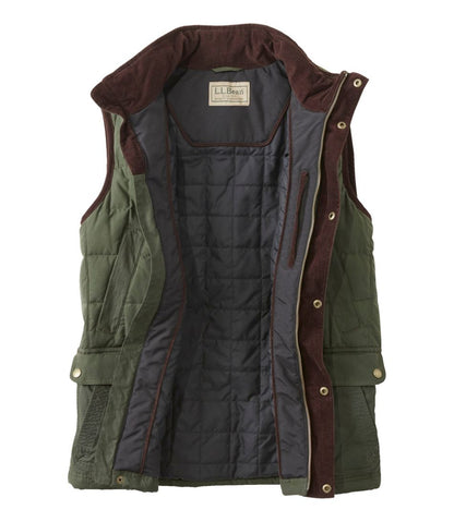 Men's L.L.Bean Upcountry Waxed Cotton Down Vest - L.L.Bean Quality