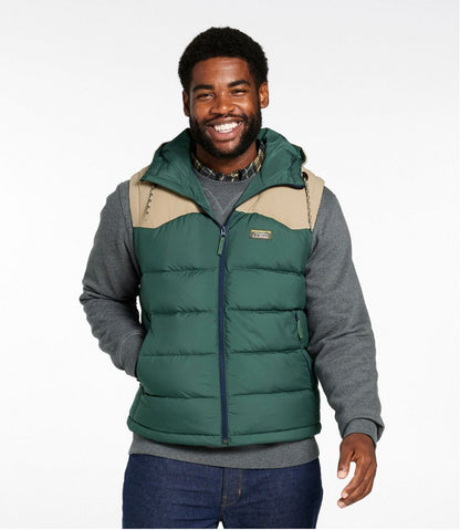 Men's Mountain Classic Hooded Down Vest - L.L.Bean Trusted