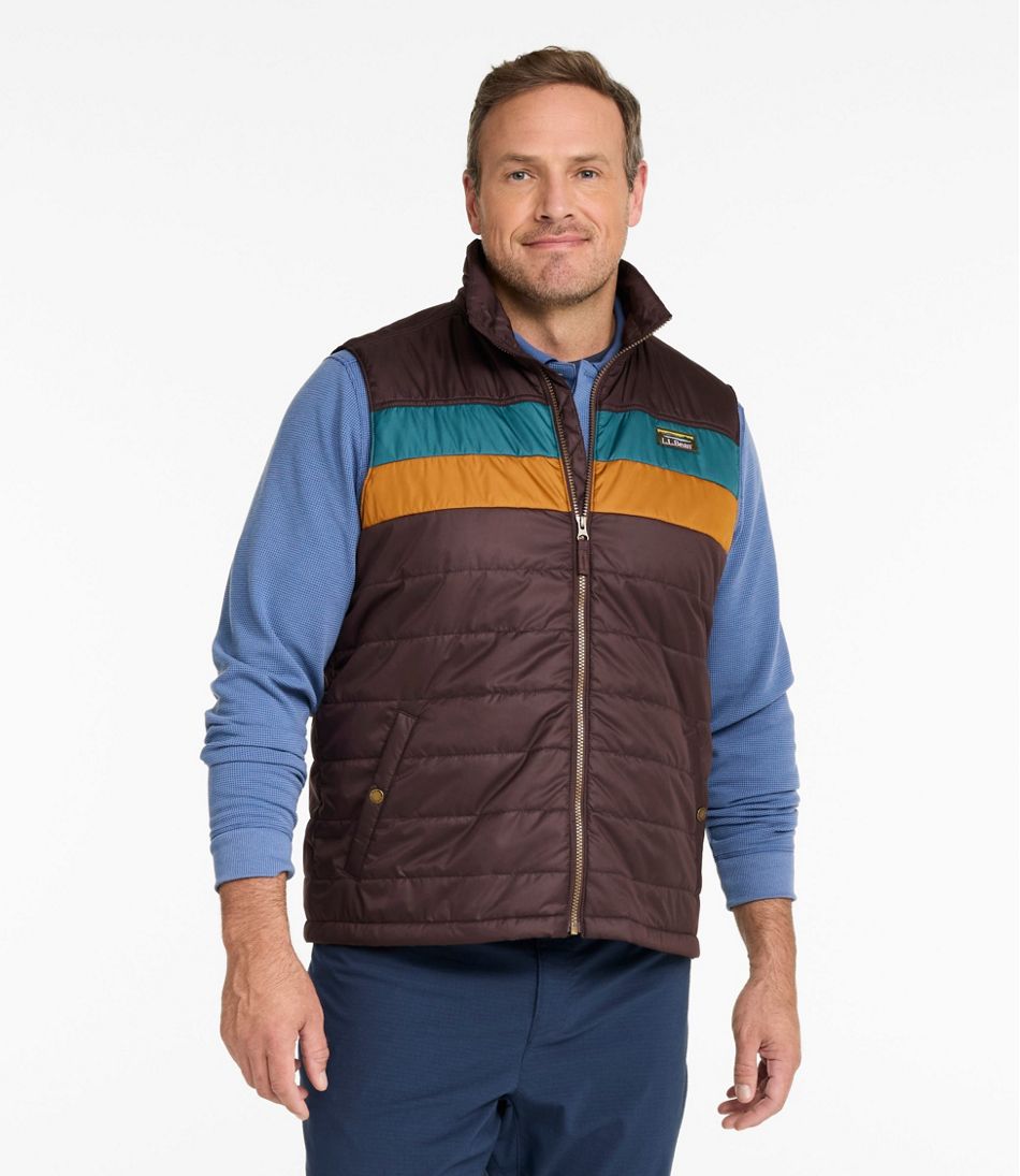 Men's Mountain Classic Puffer Vest, Colorblock - L.L.Bean Classic