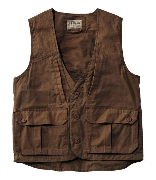 Men's Double L Waxed-Cotton Upland Vest - L.L.Bean Essential
