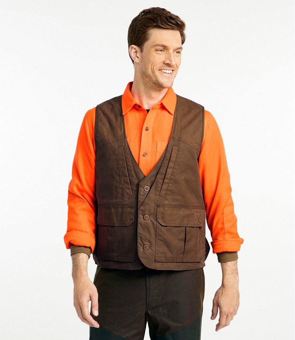 Men's Double L Waxed-Cotton Upland Vest - L.L.Bean Essential