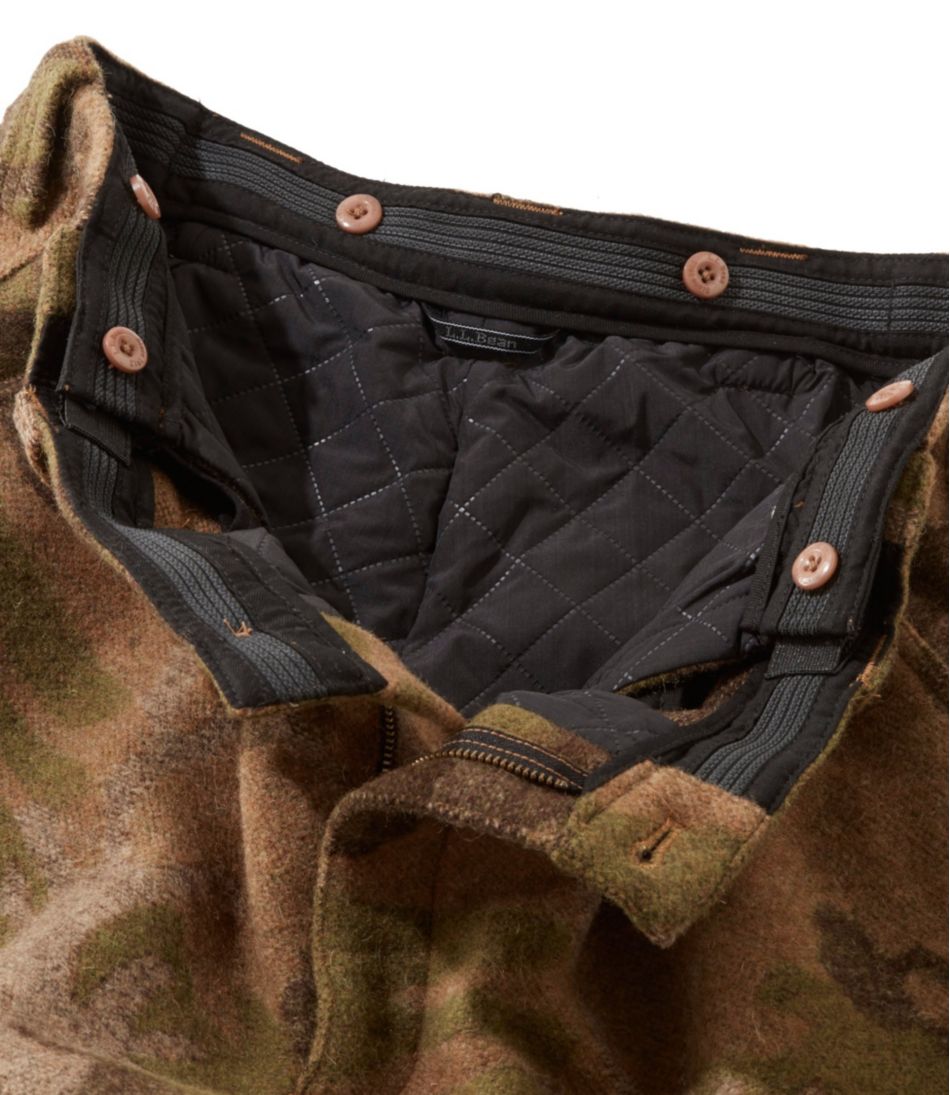 Men's Maine Guide Wool Pants with PrimaLoft, Camouflage - L.L.Bean Essential