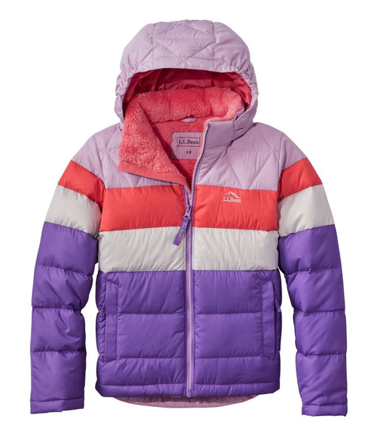 Kids' Bean's Down Jacket, Colorblock - L.L.Bean Trusted