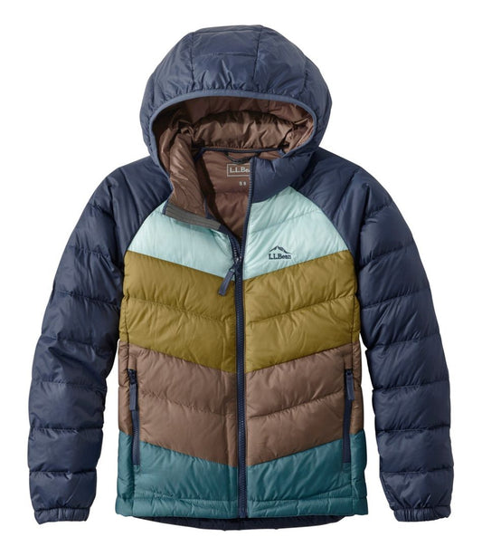 Kids' Ultralight 650 Down Jacket, Colorblock - L.L.Bean Great Value