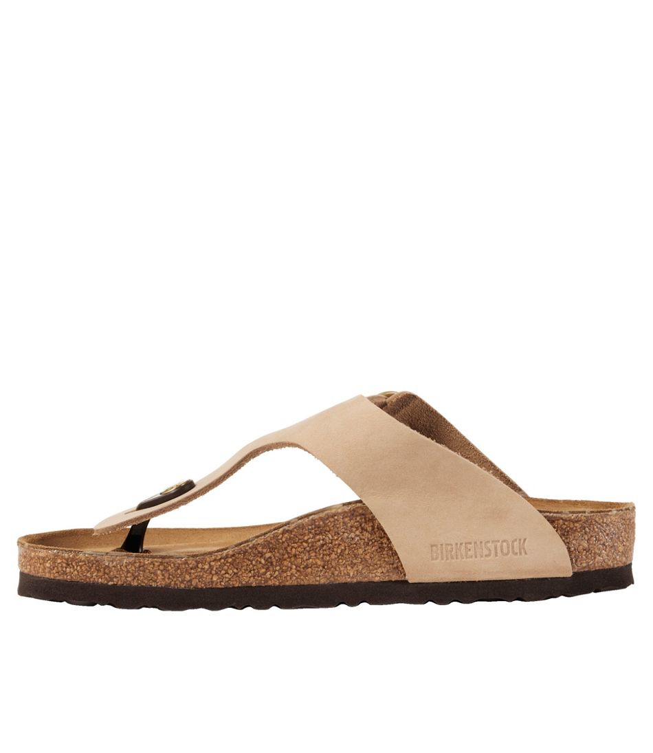 Women's Birkenstock Big Buckle Gizeh Sandals, Nubuck - L.L.Bean Classic