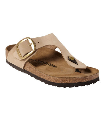 Women's Birkenstock Big Buckle Gizeh Sandals, Nubuck - L.L.Bean Classic
