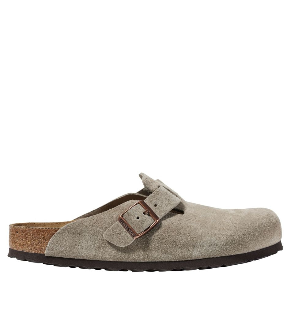 Men's Birkenstock Soft Footbed Boston Clogs, Suede - L.L.Bean Customer Favorite