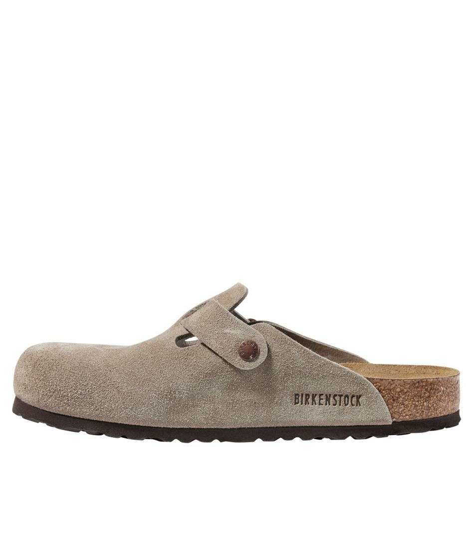 Men's Birkenstock Soft Footbed Boston Clogs, Suede - L.L.Bean Customer Favorite