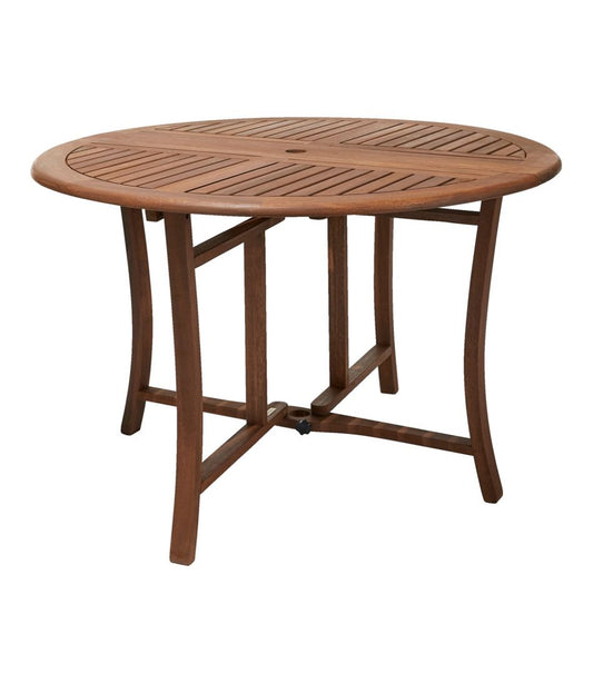 Eucalyptus Folding Table, Round - L.L.Bean Everyday