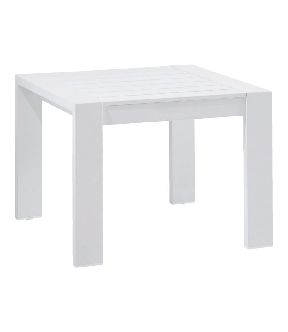 White Aluminum Deep Seating Side Table - L.L.Bean Latest