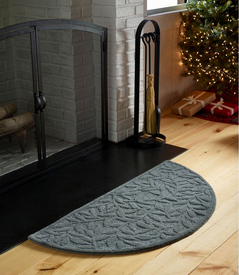 Wool Hearth Rug, Crescent, Leaf - L.L.Bean Great Value