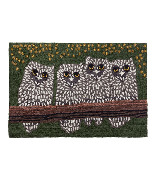 Indoor/Outdoor Vacationland Rug, Owls - L.L.Bean Latest