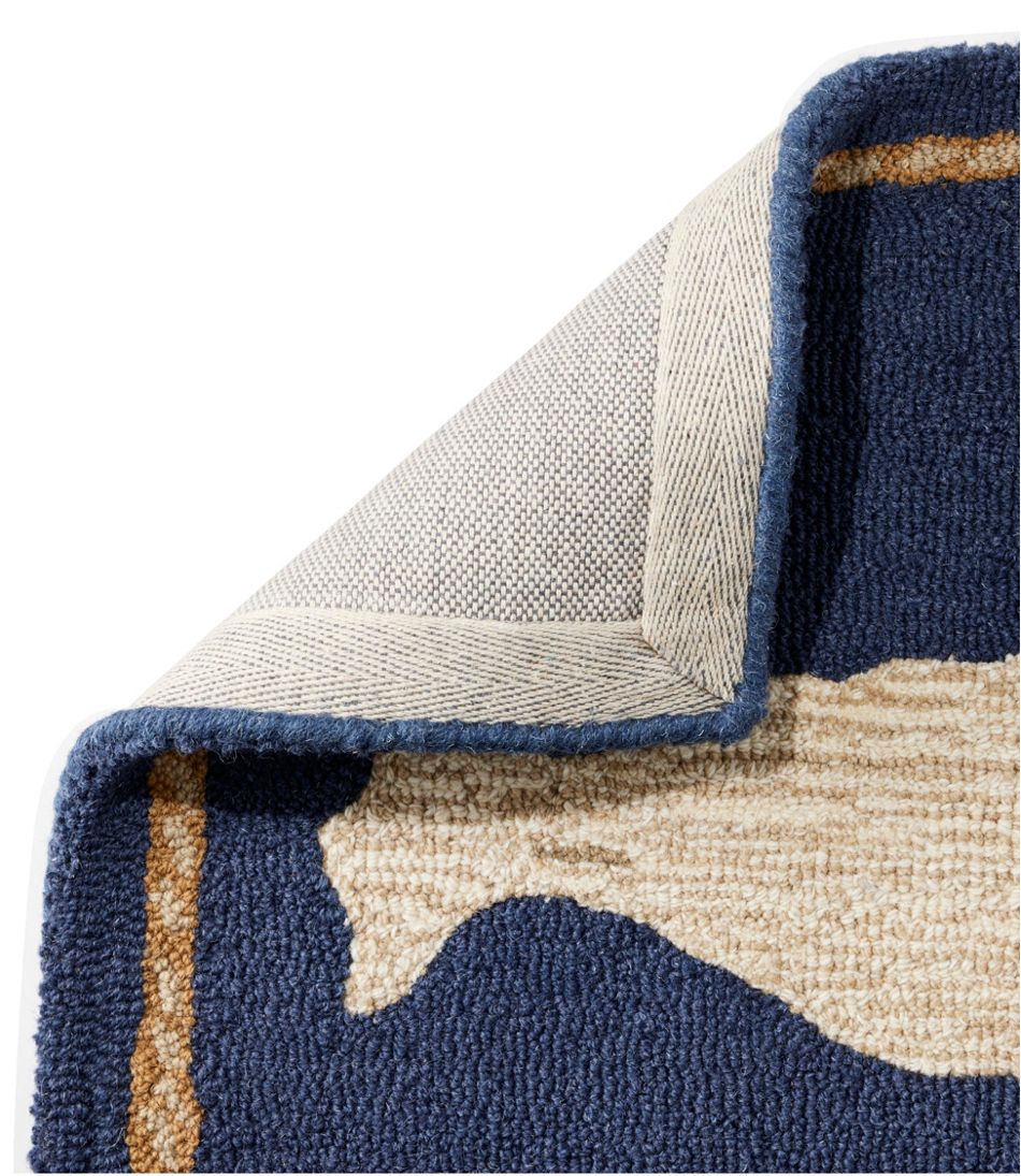 Wool Hooked Novelty Rug, Whale - L.L.Bean Everyday