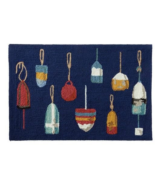 Indoor/Outdoor Vacationland Rug, Buoys - L.L.Bean Value