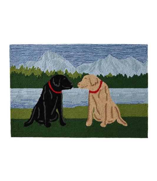 Indoor/Outdoor Vacationland Rug, Mountain Dogs - L.L.Bean Customer Favorite