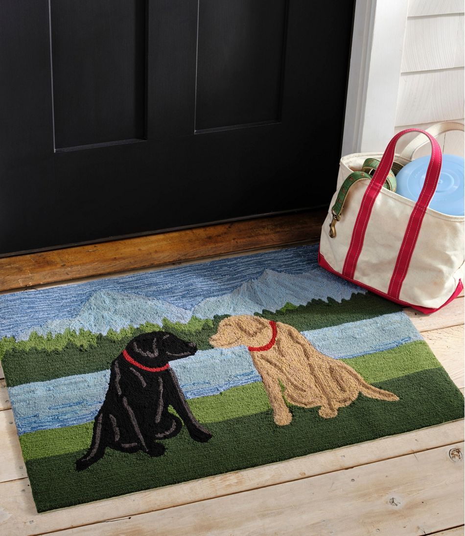 Indoor/Outdoor Vacationland Rug, Mountain Dogs - L.L.Bean Customer Favorite