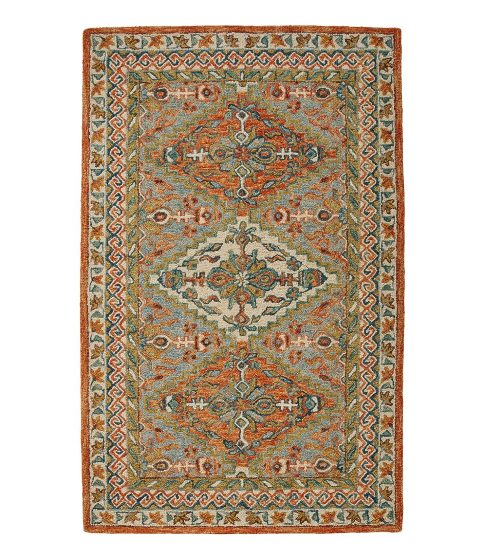 Bordered Medallion Wool Tufted Rug - L.L.Bean Essential
