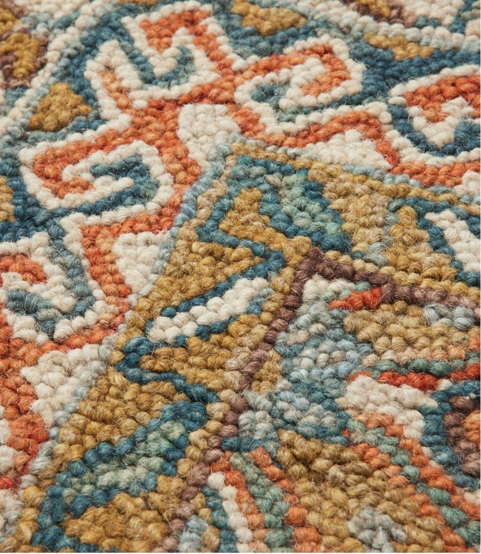 Bordered Medallion Wool Tufted Rug - L.L.Bean Essential