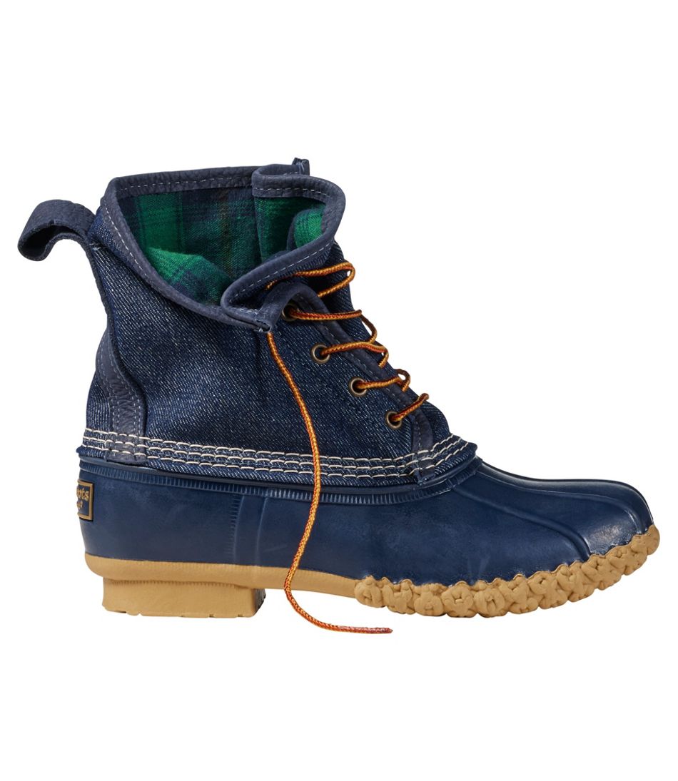 Women's Bean Boots, 8" Denim Insulated Flannel-Lined - L.L.Bean Everyday