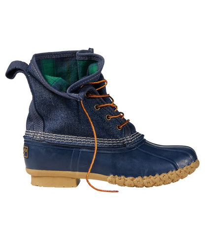 Women's Bean Boots, 8" Denim Insulated Flannel-Lined - L.L.Bean Everyday