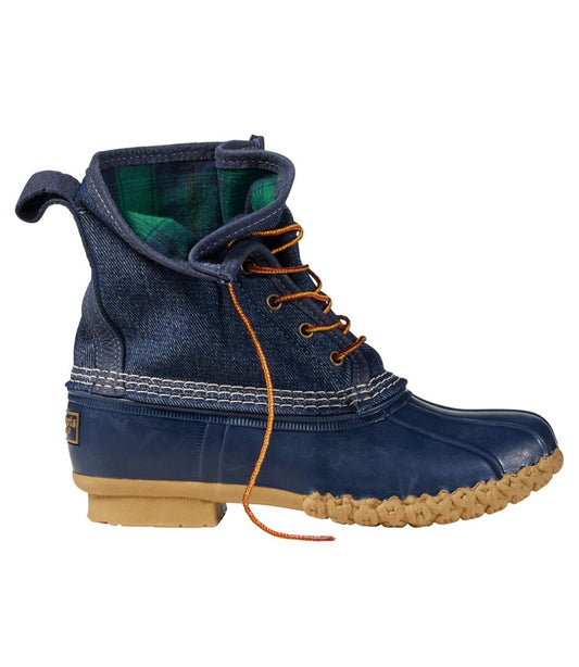 Women's Bean Boots, 8" Denim Insulated Flannel-Lined - L.L.Bean Everyday