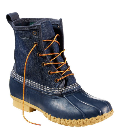 Women's Bean Boots, 8" Denim Insulated Flannel-Lined - L.L.Bean Everyday