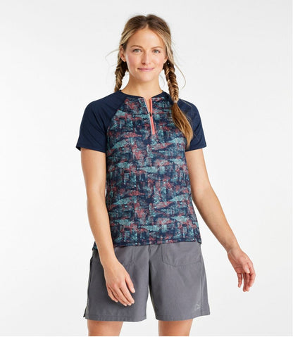 Women's Comfort Cycling Jersey Print Short-Sleeve - L.L.Bean Great Value