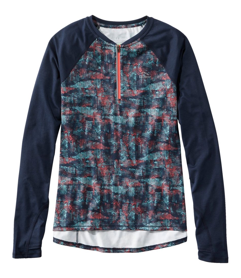 Women's Comfort Cycling Jersey, Long-Sleeve Print - L.L.Bean Latest