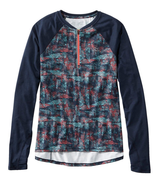 Women's Comfort Cycling Jersey, Long-Sleeve Print - L.L.Bean Latest
