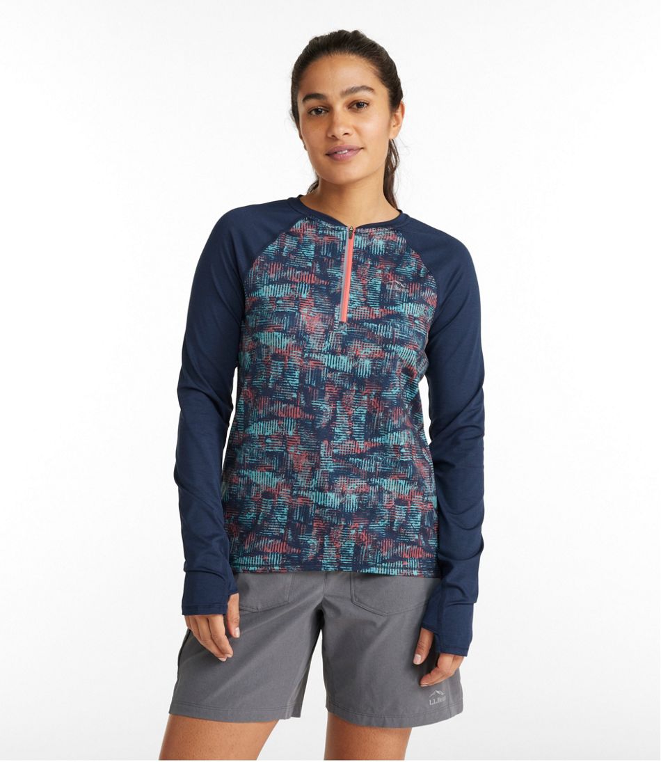 Women's Comfort Cycling Jersey, Long-Sleeve Print - L.L.Bean Latest