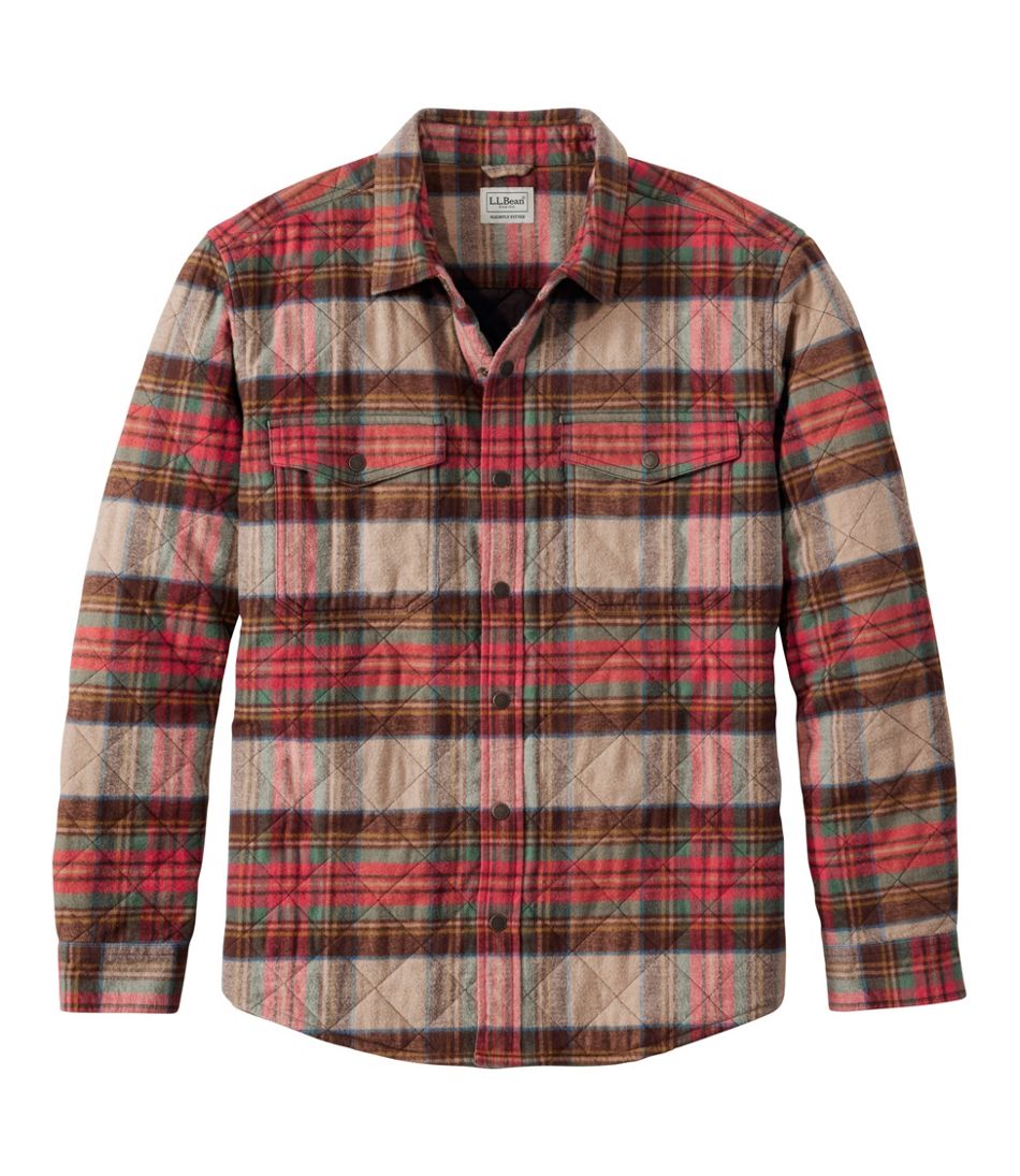 Men's Quilted Scotch Plaid Flannel Shirt Jac - L.L.Bean Everyday