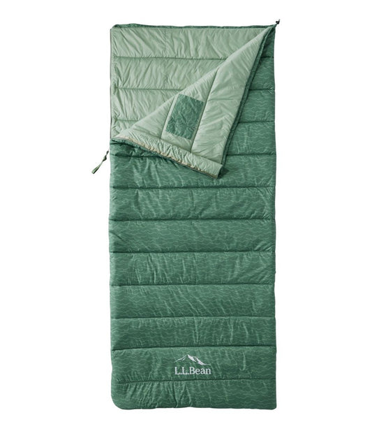 Adults' L.L.Bean Puffer Sleeping Bag, 40° Print - L.L.Bean Customer Favorite
