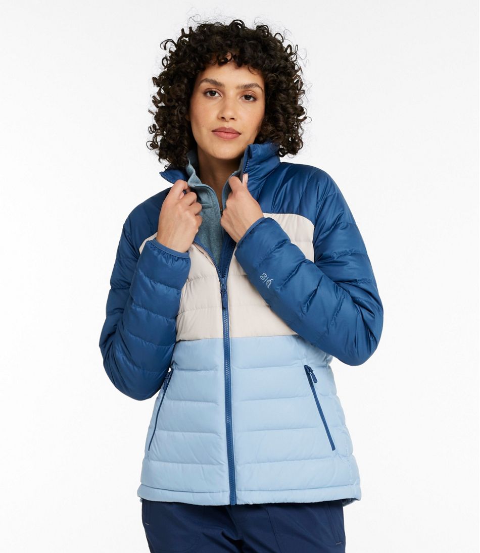 Women's Bean's Down Jacket, Colorblock - L.L.Bean Essential