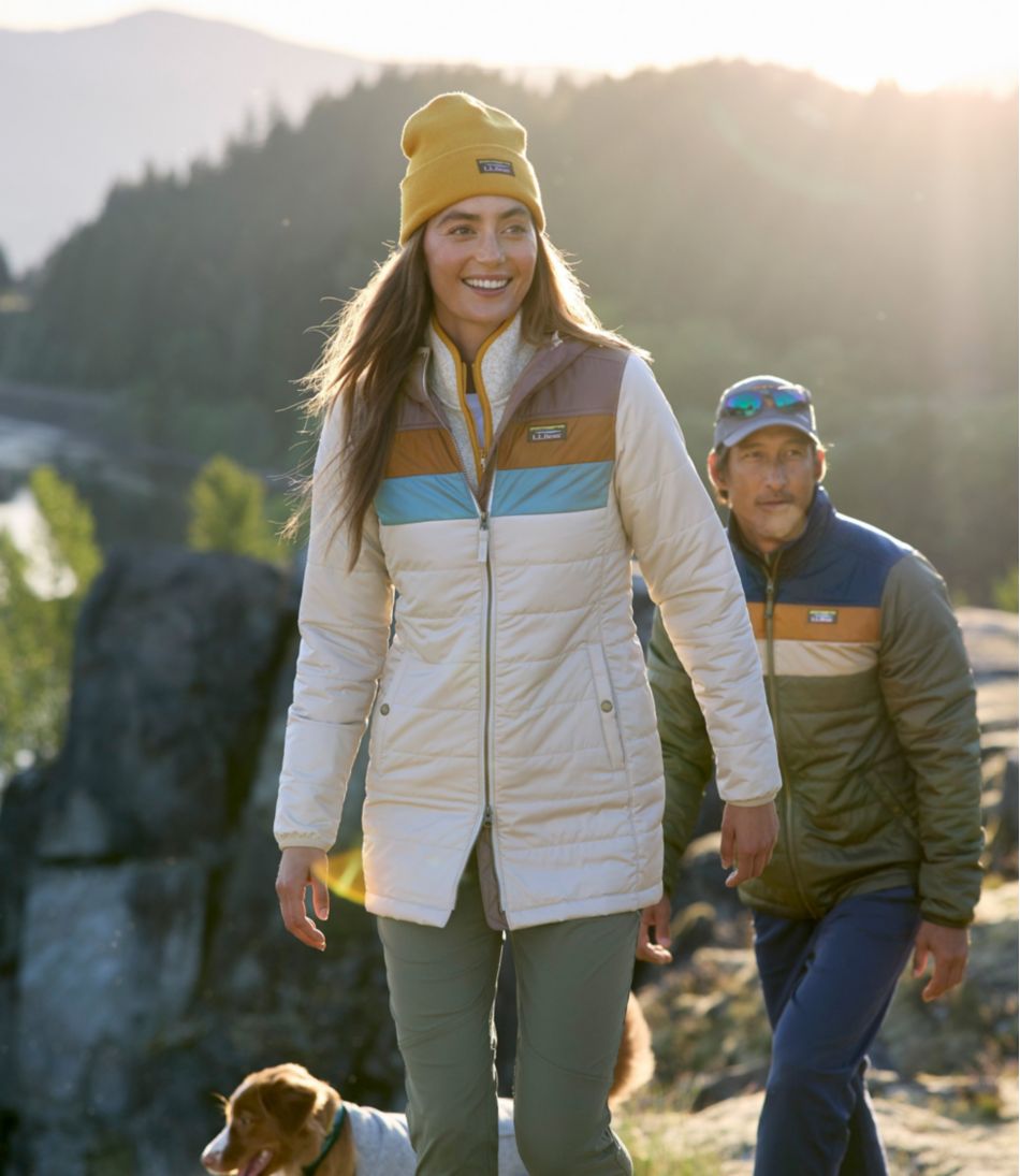 Women's Mountain Classic Puffer Coat, Colorblock - L.L.Bean Great Value